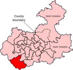 A small constituency, located in the centre of the county to the south of two equally small constituencies.