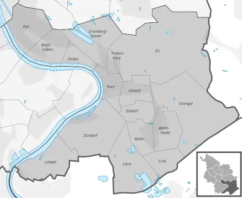 District map of Porz