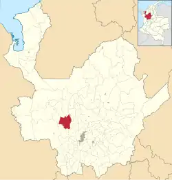 Location of the municipality and town of Santa Fe de Antioquia in the Antioquia Department of Colombia