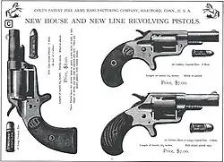 Colt New Line Newspaper Advertisement from the 1870s.