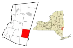 Location of Copake, New York