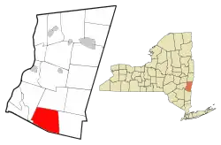 Location of Gallatin, New York