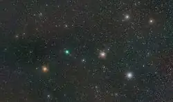 C/2014 Q2 seen passing through Lepus, 29 December 2014
