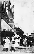 Commercial street scene, circa 1910