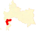 Location of the Cañete commune in Biobío Region