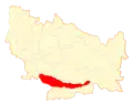 Location of the Pemuco commune in the Ñuble Region