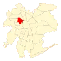 Map of Quinta Normal commune within Greater Santiago