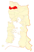 Location of Río Negro commune in Los Lagos Region
