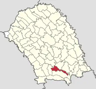 Location in Botoșani County