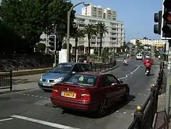 Right-hand traffic in Gibraltar