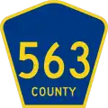 County Route 563 marker