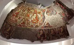 View of the town in which both statues are visible