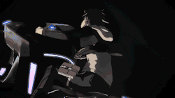 A man driving an advanced bike in a cyberpunk setting