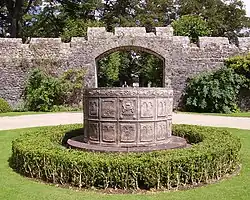 Lead Cistern in the east forecourt of St Fagans Castle