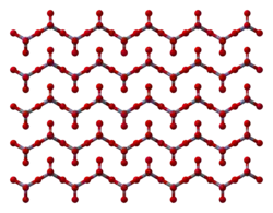 Ball-and-stick model of chromium trioxide