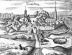 A 1684 depiction of the town