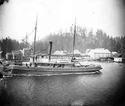 Cruiser, Grays Harbor propeller steamer, c. 1900.