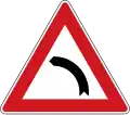 A 1b: Sharp curve to the left