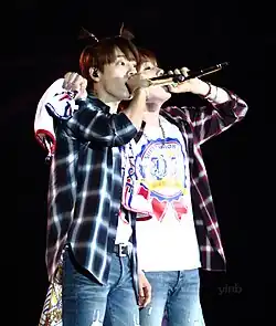 Super Junior-D&E performing in Hong Kong
