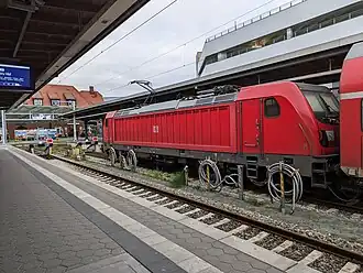Class 147 in Stralsund Hauptbahnhof
