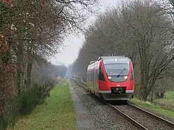 A DB Talent DMU entering the station