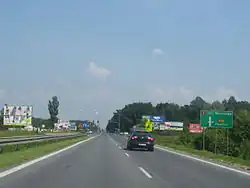 Intersection with DW 721 near Nadarzyn