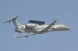 DRDO AEW&CS, on Embraer ERJ 145 as a platform, Fly pass at Aero India 2013