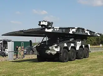 The Boxer bridge layer is designed to deploy two types of LEGUAN bridges, a 22-meter MLC 50 medium, and a 14-meter MLC 80/100 heavy