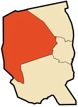 Location of Bordj Omar Driss commune within Illizi Province