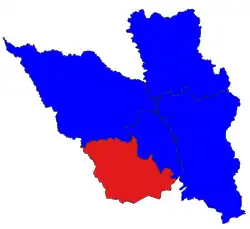 Location in Bago district