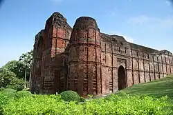 Side view of the gate