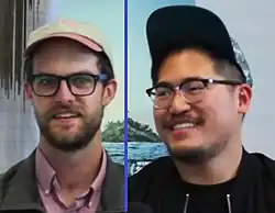 Daniel Scheinert & Daniel Kwan, writers and directors of the Oscar-winning film Everything Everywhere All At Once.