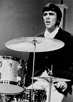 Clark in a 1965 US television appearance with the Dave Clark Five