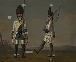 Grenadiers, Infantry Regiment Arenburg and an unidentified Infantry Regiment