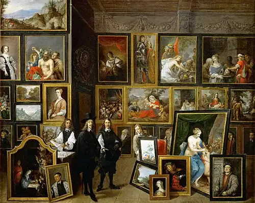 Gallery of Archduke Leopold Wilhelm in Brussels (Rothschild), 1653