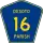 Parish Road 16 marker