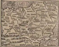 Map of central and eastern Europe