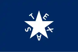 The Zavala Flag – The purported first official flag of the Republic of Texas, reportedly designed by Lorenzo de Zavala
