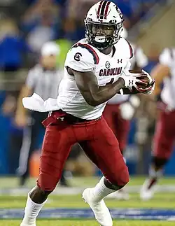 Deebo Samuel, BA 2019, wide receiver for the San Francisco 49ers