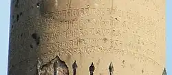 Delhi-Topra inscription of 1524 CE, mentioning Sultan Ibrahim Lodi.[13]