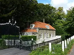 Former gatekeepers house, constructed around the year 1700, at the Oostduin estate, now giving access to a public park