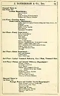 Jeremiah Rotherham & Co dept. list, 1904 p2