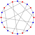 A 2-coloring of the Desargues graph or '"`UNIQ--postMath-00000046-QINU`"'
