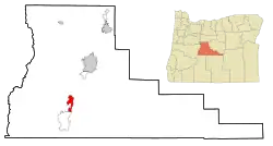 Location of Three Rivers South, Oregon