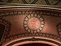 Detail of ceiling mural in main theater