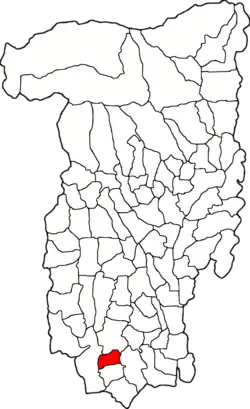 Location in Vâlcea County