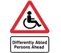 Differently Abled Persons Ahead