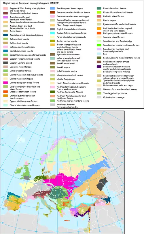A Map European Ecoregions