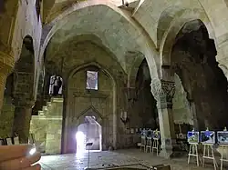 Interior of the main hall, looking west (back towards the entrance)