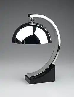 Chrome-plated table lamp by Donald Deskey (1927–31)